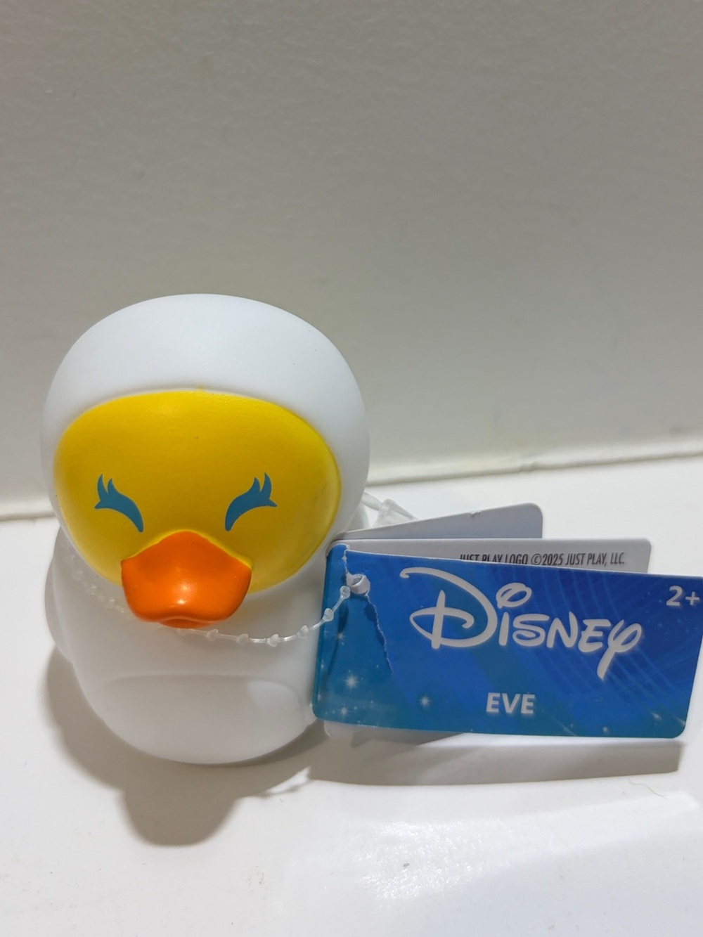 Disney Eve White, Yellow & Orange Duck Toy